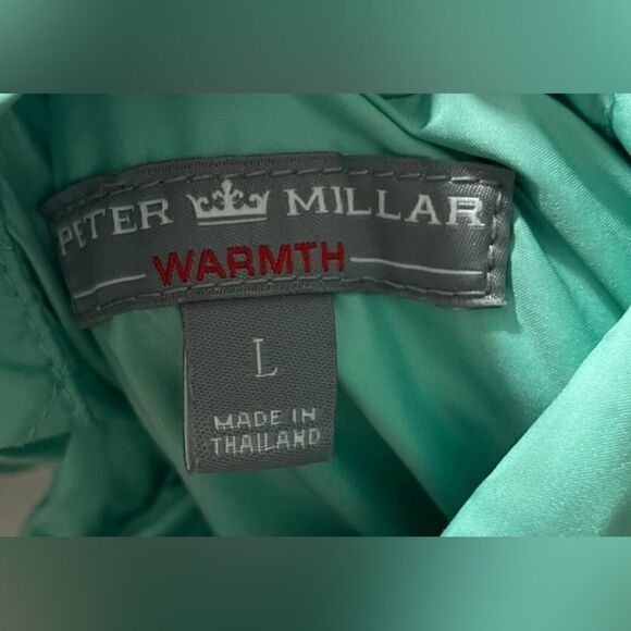Peter Millar Vest Womens Large Reversible Green Blue Full Zip Casual Warmth - Picture 8 of 8